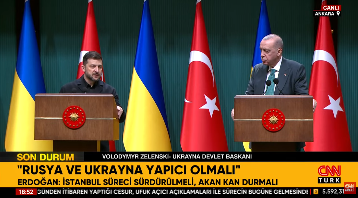 Cumhurbaşkanı Erdoğan Ve Zelenski'den Ortak Basın Toplantısı!